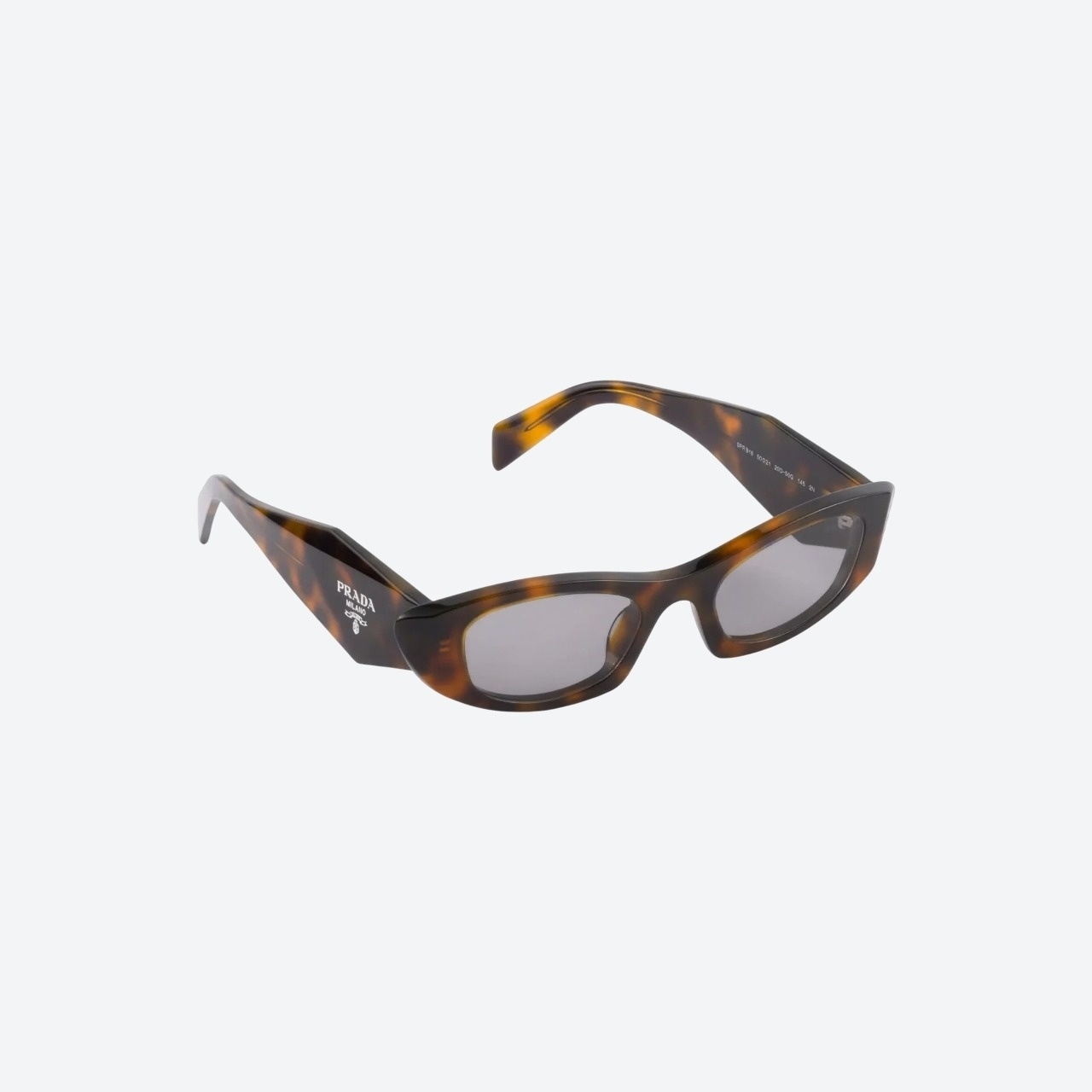 Prada tortoiseshell cat-eye sunglasses with gray lenses
